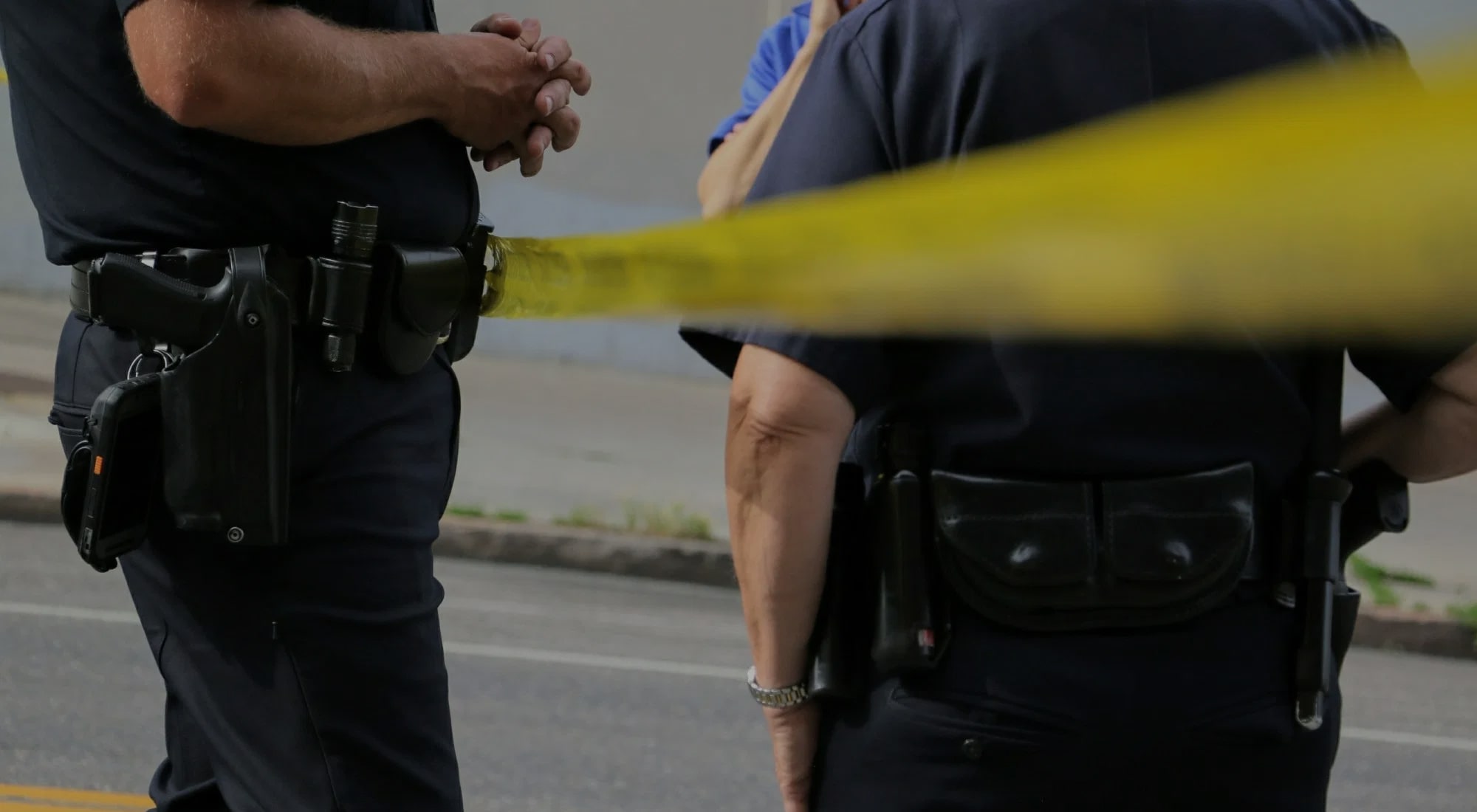 police at crime scene